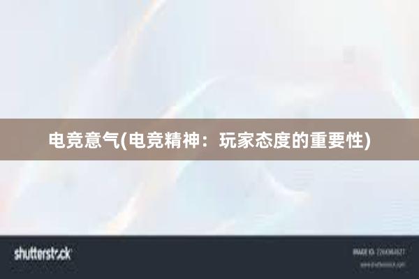 电竞意气(电竞精神：玩家态度的重要性)